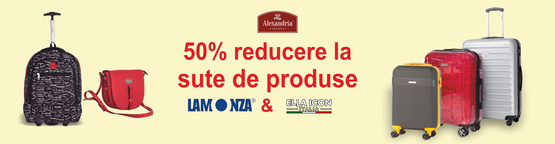 50% reducere la toate produsele Ella Icon