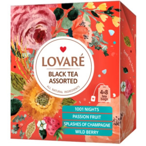 Ceai Lovare - Assorted Black Tea - cutie cu pliculețe 32*2g