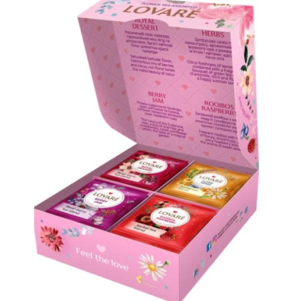 Ceai Lovare - Assorted Flower Tea - cutie cu pliculețe 32*1.5g