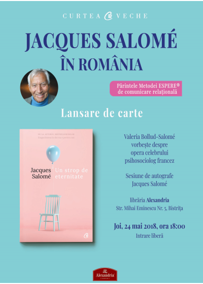 Lansare de carte la Bistrița: “Un strop de eternitate“, Jacques Salome