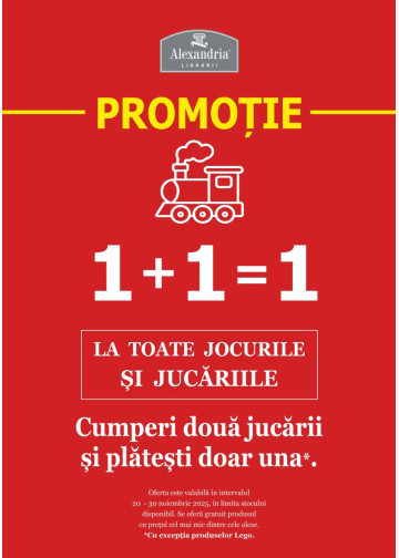 Cumperi două jucării și plătești doar una