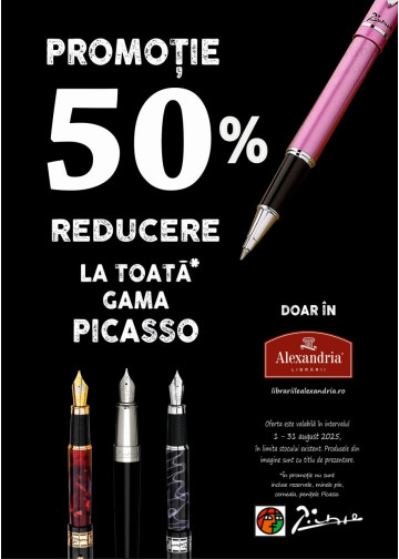 50% reducere la toate stilourile și seturile Picasso