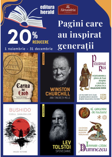 20% reducere la 20 de titluri Herald pentru minte și spirit