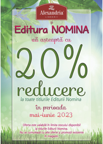 20% reducere la toate cărțile Nomina