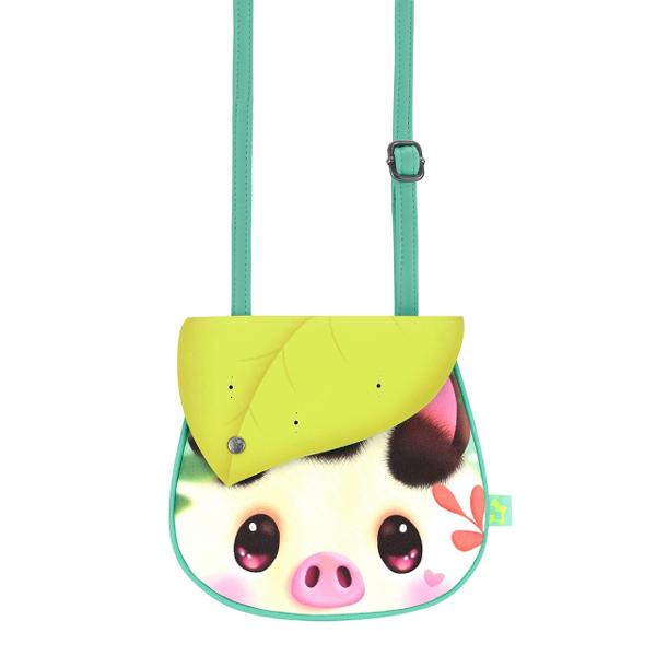 Geanta de umar Bangoberry Piggy Porcusorul, 19x19x2 cm