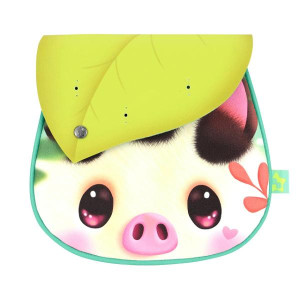 Geanta de umar Bangoberry Piggy Porcusorul, 19x19x2 cm