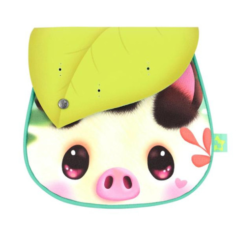 Geanta de umar Bangoberry Piggy Porcusorul, 19x19x2 cm