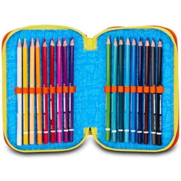 Penar echipat Mitama, 3 compartimente, design floare, 14.5 x 7.4 x 20 cm