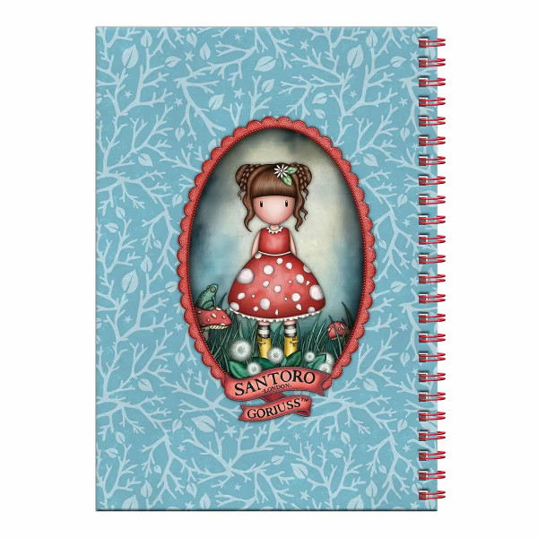 Caiet A4 Gorjuss, Little Mushroom cu accesorii scolare Caiet A4 Gorjuss, Little Mushroom cu accesorii scolare