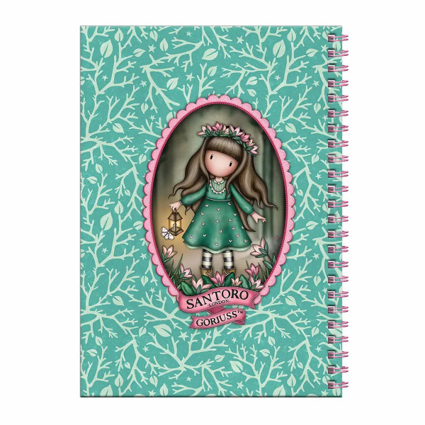 Caiet A4 Gorjuss, Wildflower cu accesorii scolare Caiet A4 Gorjuss, Wildflower cu accesorii scolare