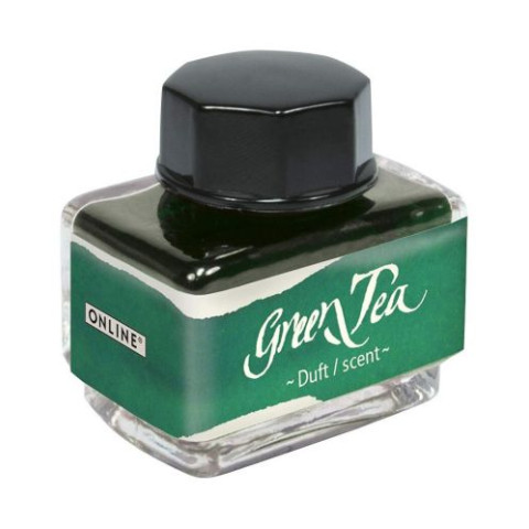 Cerneală parfumată Online - Green Tea, verde, 15 ml