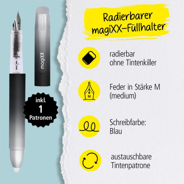Stilou Online MagicXX Sweetlove cerneala termo, design negru