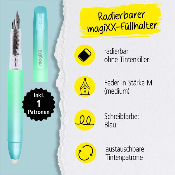Stilou Online MagicXX Sweetlove cerneala termo, design turcoaz
