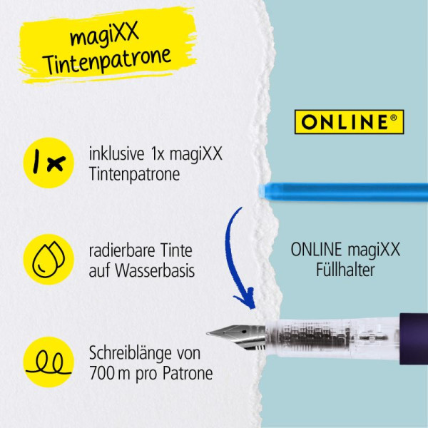 Stilou Online MagicXX Sweetlove cerneala termo, design lavandă