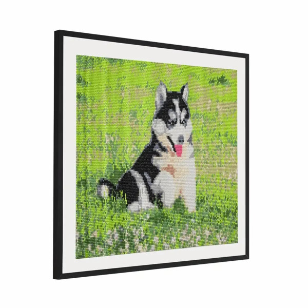 Pictură diamant Creative Craft, model câine, 40x50 cm