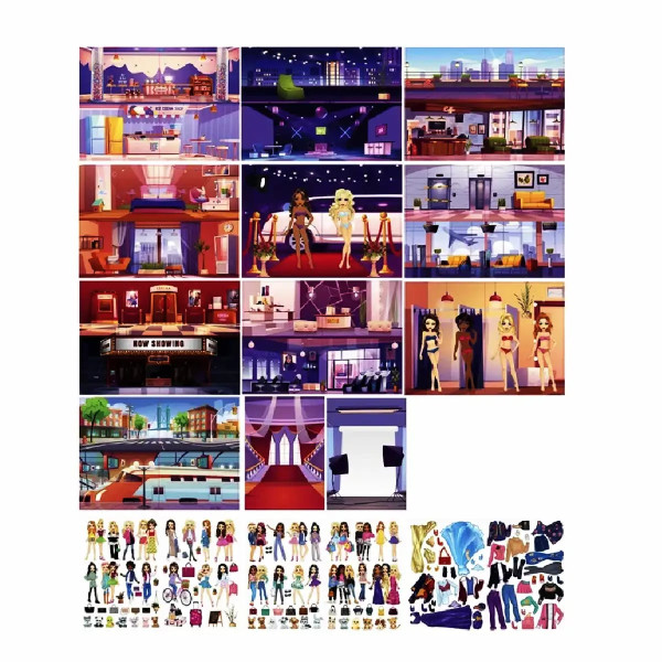 Carte stickere Creative Craft, A4, tematică modă