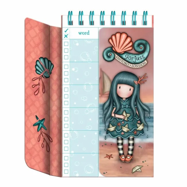 Notes cu spira Santoro Gorjuss Making Waves, 7,5x13,5 cm
