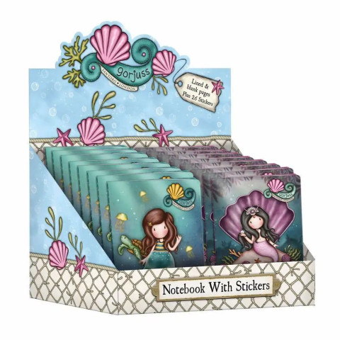 Carnețel cu stickere, Santoro Gorjuss, Making Waves, diverse modele