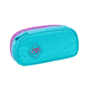 Penar simplu fără accesorii, Astra, Hexagon, Mint Ombre, 22 x 9 x 5 cm