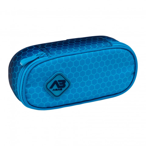 Penar simplu fără accesorii, Astra, Hexagon, Blue Ombre, 22 x 9 x 5 cm