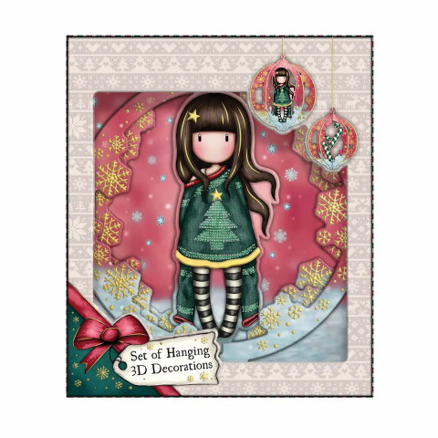 Set 3 decoratiuni 3D, Gorjuss, Cosy Set 3 decoratiuni 3D, Gorjuss, Cosy