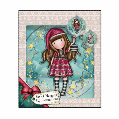 Set 3 decoratiuni 3D, Gorjuss, Tis The Season Set 3 decoratiuni 3D, Gorjuss, Tis The Season