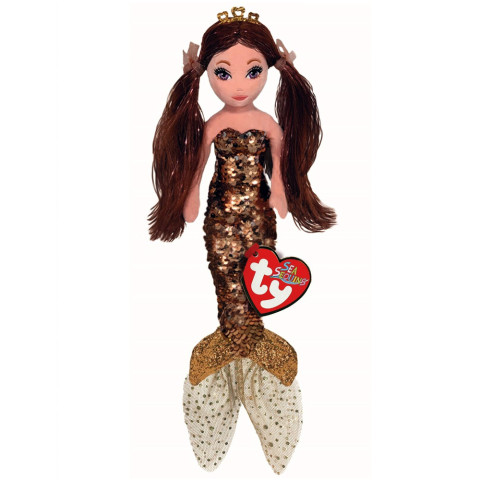Sirena cu paiete maro, GINGER (27 cm) – Ty
