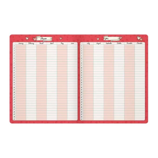 Agendă planificator Gorjuss Purrrrfect Love