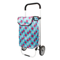 Sacoșă piață cu carucior, Master, 2 roți, 45 l, albastru