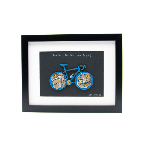 Tablou Bicicletă Albastră - Colecția SteamWall