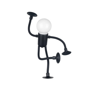 Lampa de citit flexibila cu ventuze, neagra