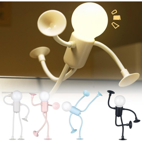 Lampa de citit flexibila cu ventuze, alba Lampa de citit flexibila cu ventuze, alba