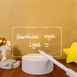 Lampa de veghe cu led 3D si creion pentru mesaje