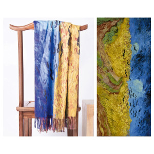 Esarfa cu franjuri 70 x 180 cm - model N