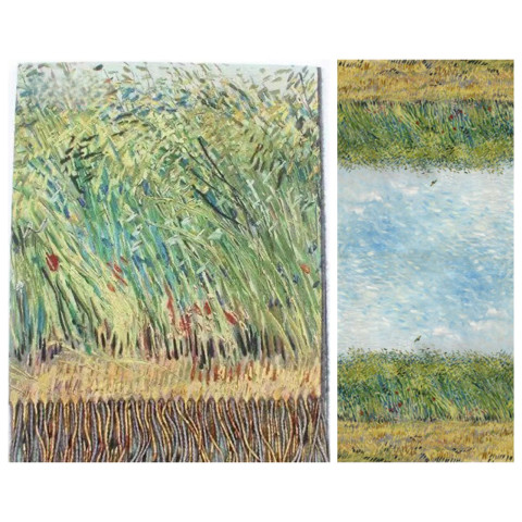 Esarfa cu franjuri 70 x 180 cm - model K