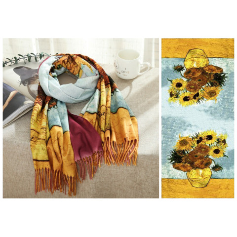 Esarfa cu franjuri 70 x 180 cm - model S