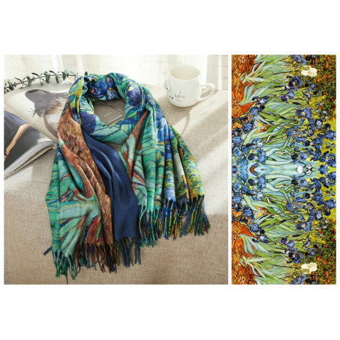 Esarfa cu franjuri 70 x 180 cm - model U