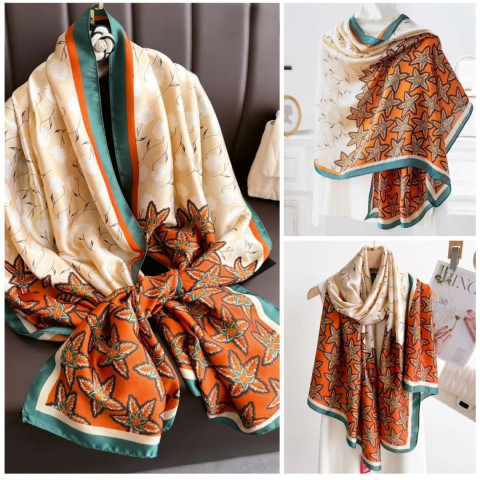 Esarfa satin 180 x 80 cm - model 5