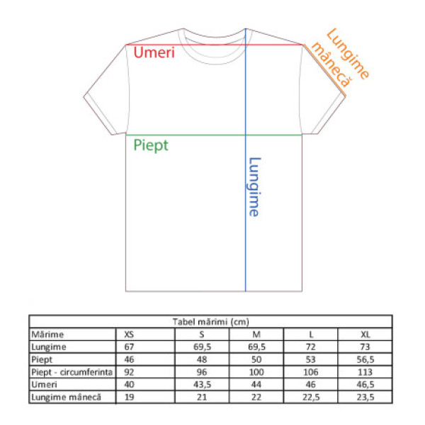 Tricou România, mărimea L