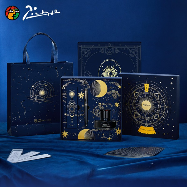 Set Picasso T28 - Roata norocului - Stilou 903 albastru GT, calimara 50 ml