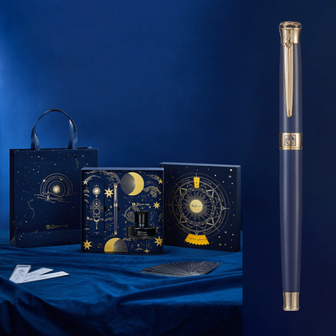 Set Picasso T28 - Roata norocului - Stilou 903 albastru GT, calimara 50 ml