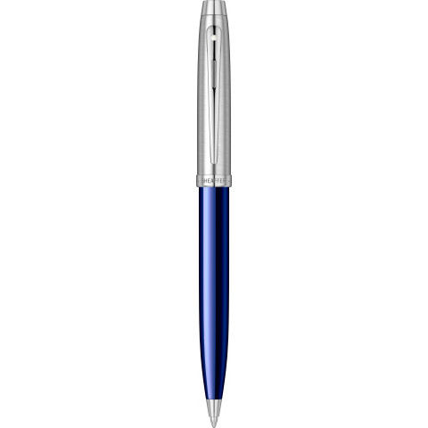 Pix Sheaffer 100 - Translucent Blue & Brushed Chrome NT