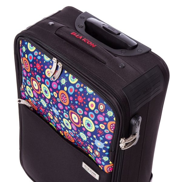 Troler Ella Icon Neo, Negru/Print, 54 cm 1179