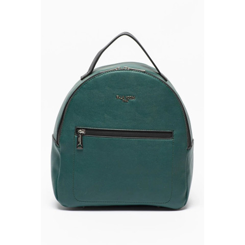 Rucsac mic cu buzunar exterior Alma, Verde Persan 26x28x13 Cm 1496 Ella Icon