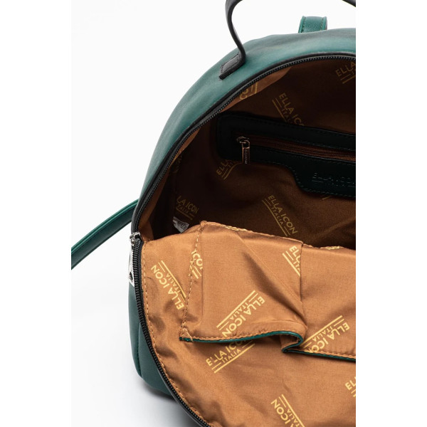 Rucsac mic cu buzunar exterior Alma, Verde Persan 26x28x13 Cm 1496 Ella Icon