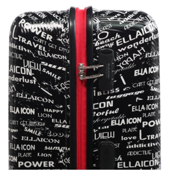 Troler Urban Negru 80x52x30 cm - Ella Icon