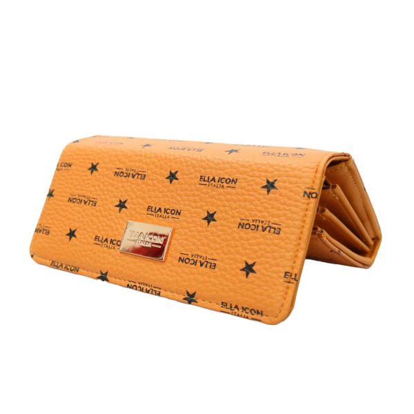 Portofel Ella Icon de dama Star Beige 20.5x10.5x2 Cm 2192