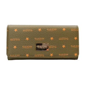 Portofel Ella Icon de dama, Star, Verde Bronze, 20.5x10.5x2 Cm 2194