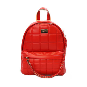 Rucsac Ella Icon de dama, Luxury, Rosu, 26.5x14x31.5 cm 2201