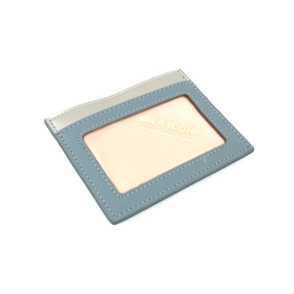 Etui pentru carduri Duo, Ella Icon, Albastru Prafuit, 10.5x8cm 2253